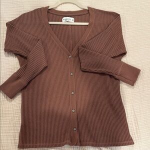 Abercrombie & Fitch Brown Long Sleeve Top